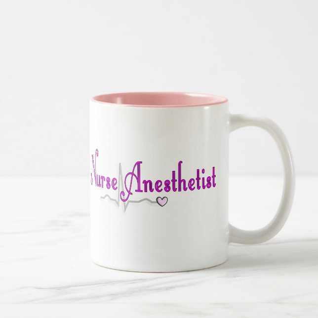 Nurse Anesthetist Gifts Two-Tone Coffee Mug (Right)