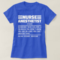 Nurse Anesthetist Noun Nursing Specialist Funny