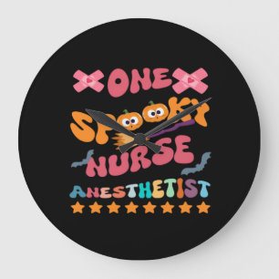 Nurse Anesthetist - One Spooky Nurse Anesthetist - Large Clock