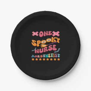 Nurse Anesthetist - One Spooky Nurse Anesthetist - Paper Plates