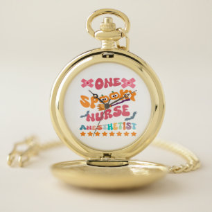 Nurse Anesthetist - One Spooky Nurse Anesthetist - Pocket Watch
