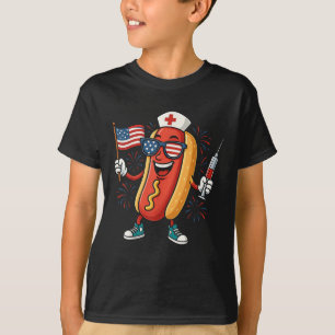Nurse Anesthetists 4th Of July Funny American Hot  T-Shirt