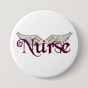Nurse Angel Button