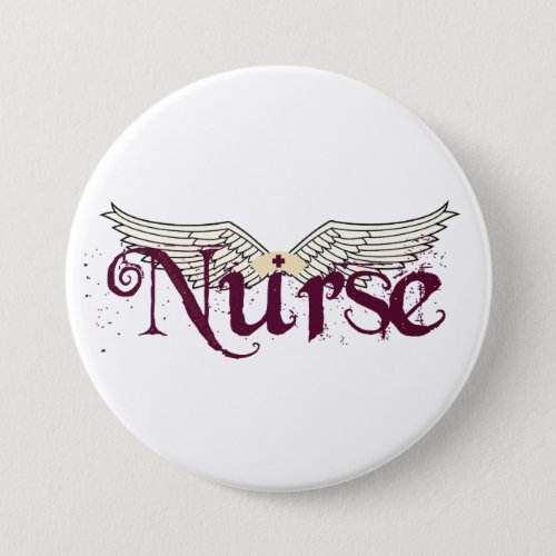 Nurse Angel Button