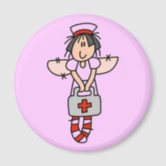 Mental Health Nursing-Not for Wimps+Nurse Cap/Pink Magnet, Zazzle