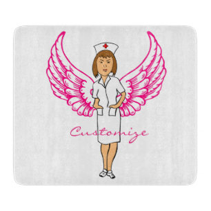 Nurse Angel Wings Thunder_Cove Cutting Board