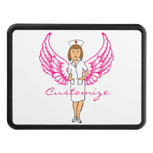 Nurse Angel Wings Thunder_Cove Hitch Cover