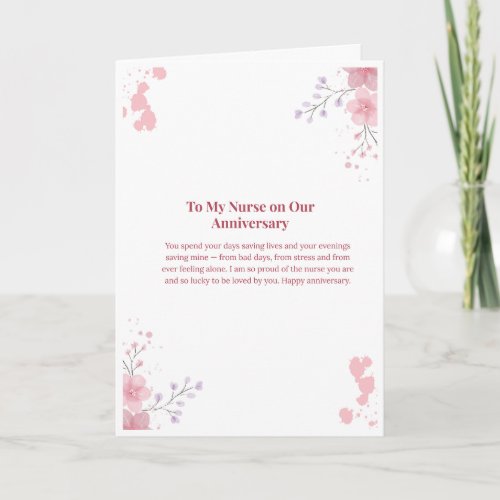 Nurse Anniversary Card