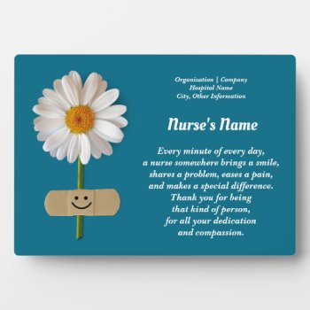Nurse Appreciation Custom Gift Plaque