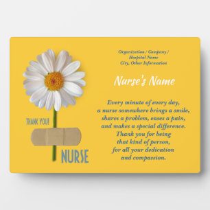Nurse Appreciation Custom Name Gift Plaque