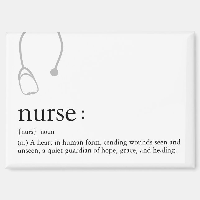 Nurse Appreciation Definition  Magnet (Front)