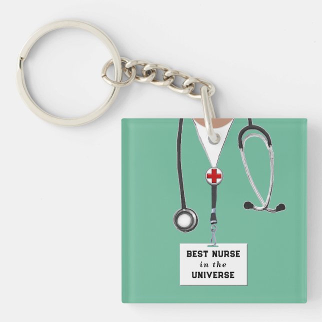 Nurse Appreciation Gift Keychain (Front)