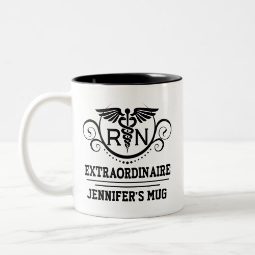 Nurse Appreciation Gift Personalized RN Two_Tone Coffee Mug