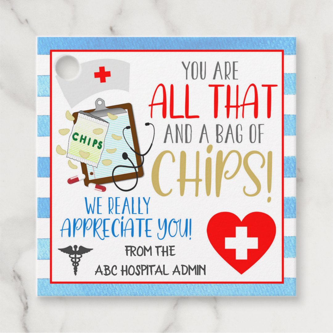 Nurse Appreciation Gift Tag | Zazzle