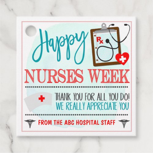 Nurse Appreciation Gift Tag