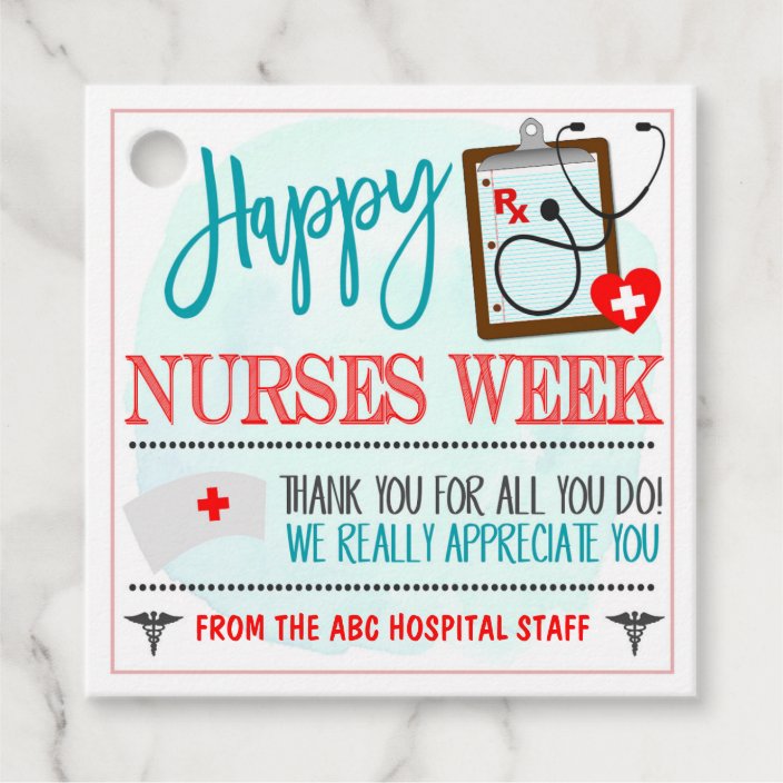 Nurse Appreciation Gift Tag | Zazzle