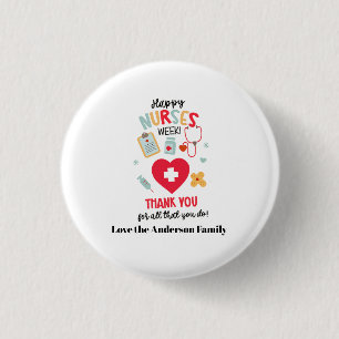 NURSE Appreciation Gift Tag Happy Nurses Week Gift Button