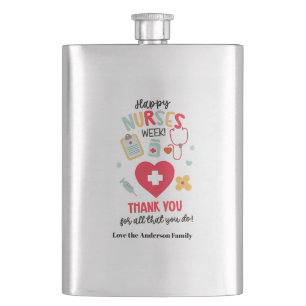 NURSE Appreciation Gift Tag Happy Nurses Week Gift Flask