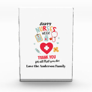 NURSE Appreciation Gift Tag Happy Nurses Week Gift Photo Block