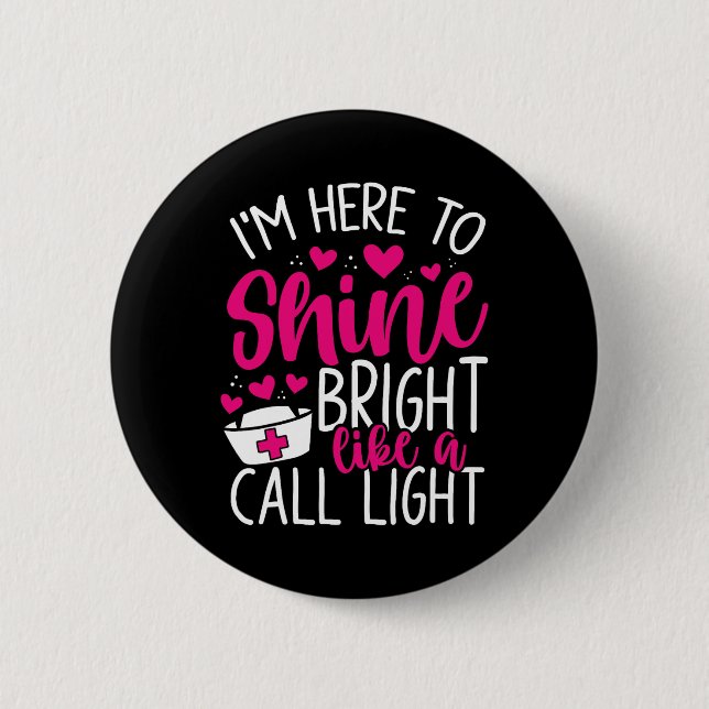 Nurse Appreciation Month Nurse Badge Reel Cna Rn N Button (Front)