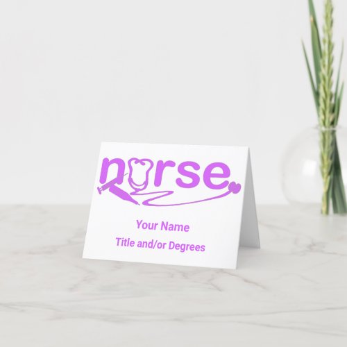  Nurse Appreciation Nursing Symbols Thank You Card