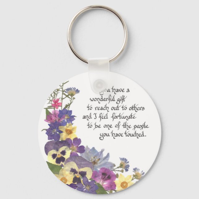 nurse appreciation or thank you keychain (Front)