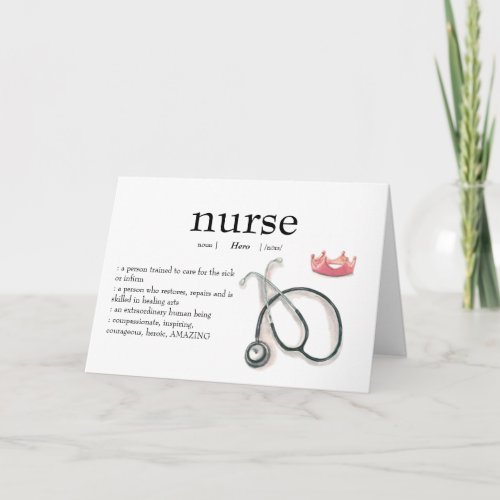 Nurse Appreciation Personalized Thank You Card