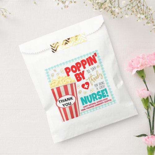 Nurse Appreciation Popcorn Treat Bags