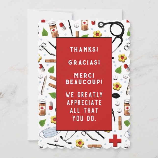 Nurse Appreciation Thank You Card (Front)
