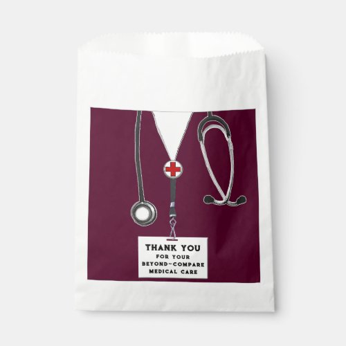 Nurse Appreciation Thank You Favor Bag