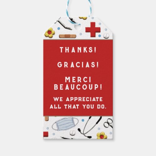 Nurse Appreciation Thank You Gift Tags