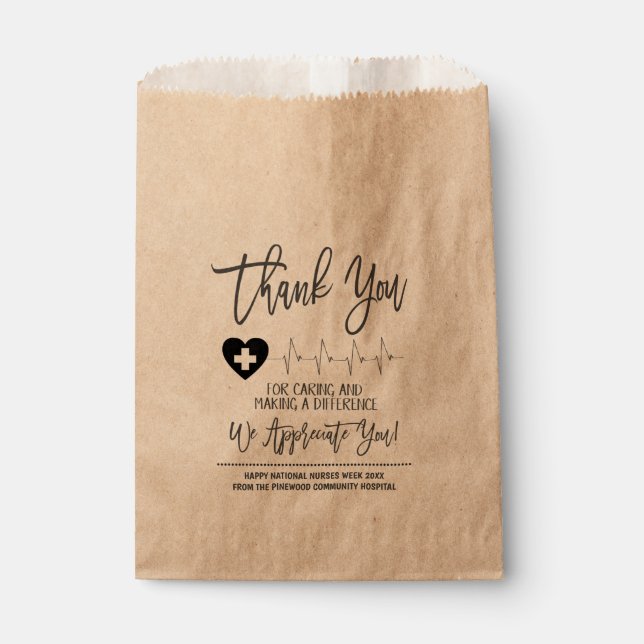 Nurse Appreciation Treat Bags (Front)