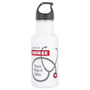 Nurse appreciation water bottle gift with name