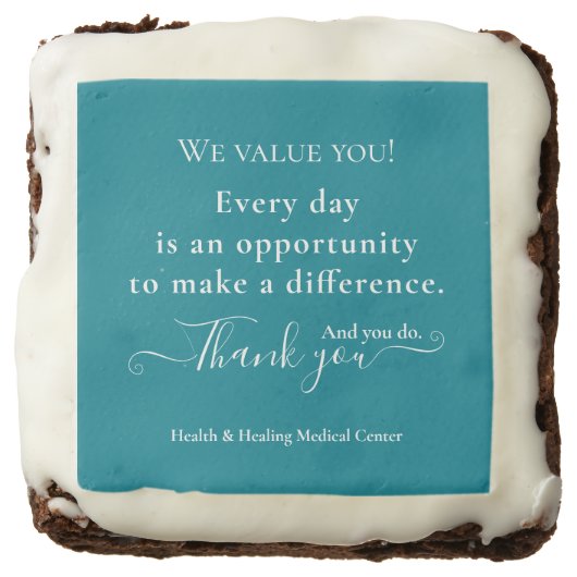 Nurse Appreciation Week Month Bulk Chocolate Brownie (Front)