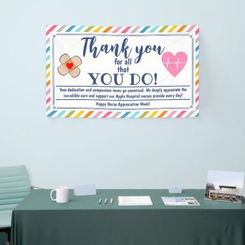 Nurse Appreciation Week Thank You amazing nurses Banner