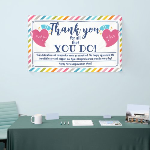 Nurse Appreciation Week Thank You amazing nurses Banner