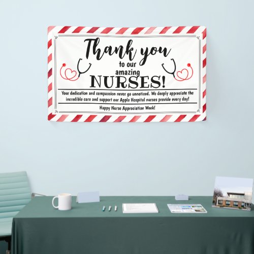 Nurse Appreciation Week Thank You amazing nurses Banner