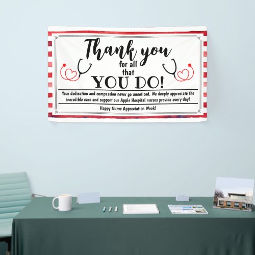 Nurse Appreciation Week Thank You amazing nurses Banner