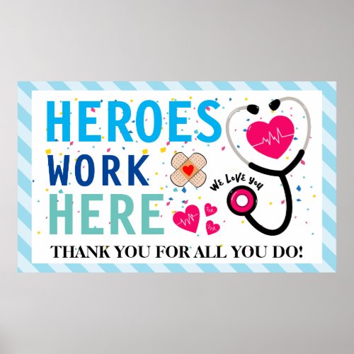 Nurse Appreciation Week Thank You Banner Poster