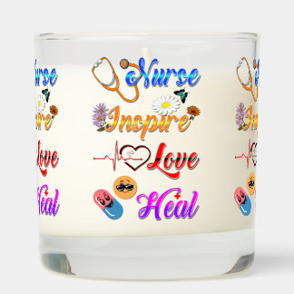 Nurse Aromatic Inspire Love Heal Med Therapist Scented Candle