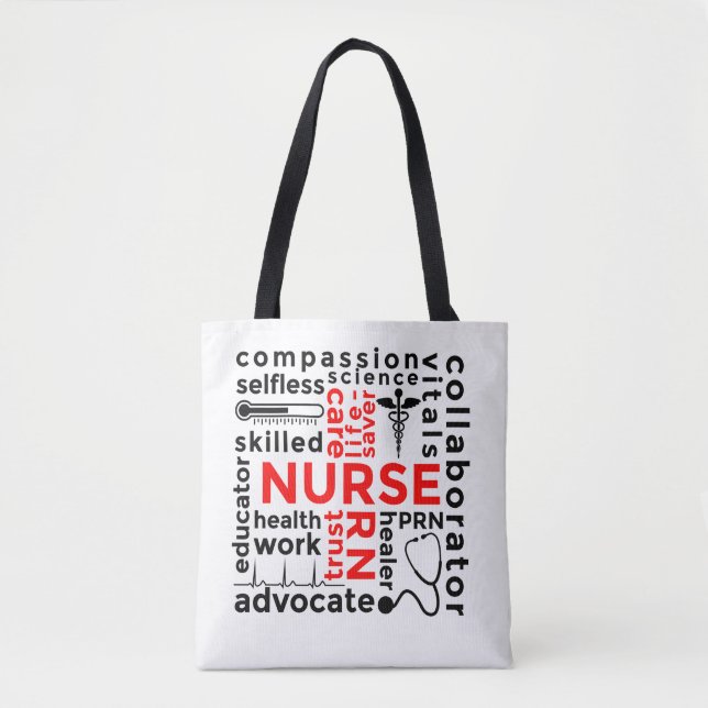 Nurse Art Accessorie Abstract Typo Design Gift Tote Bag (Front)