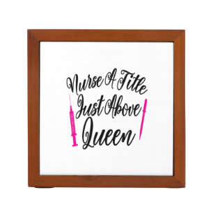 Nurse Art Nurse A Title Just Above Queen Desk Organizer