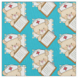 Nurse Bear Pima cotton fabric