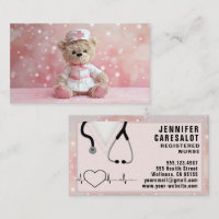 Nurse Bear RN, LVN, LPN, Caretaker Business Card