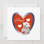 Nurse Bear With Heart T-shirts and Gifts (Front)