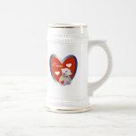 Nurse Bear With Heart T-shirts and Gifts Beer Stein