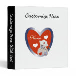 Nurse Bear With Heart T-shirts and Gifts Binder