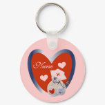 Nurse Bear With Heart T-shirts and Gifts Keychain