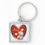 Nurse Bear With Heart T-shirts and Gifts Keychain