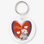 Nurse Bear With Heart T-shirts and Gifts Keychain